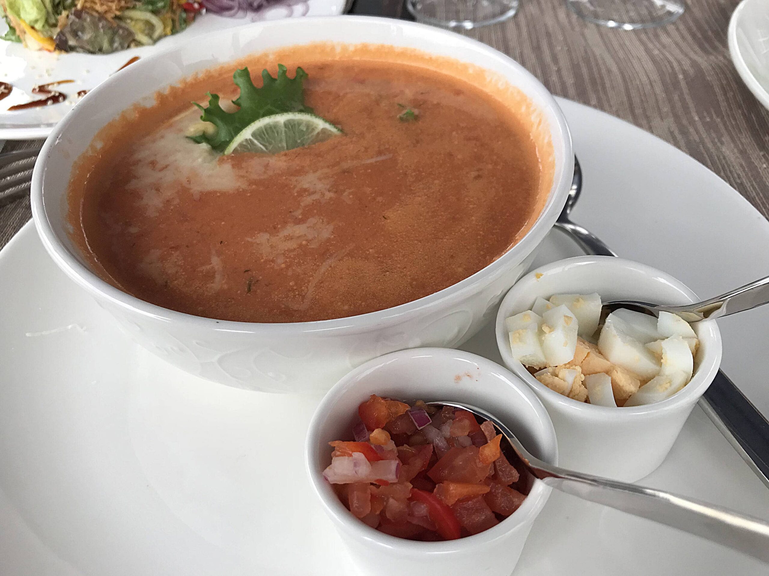Суп с сыром и креветками