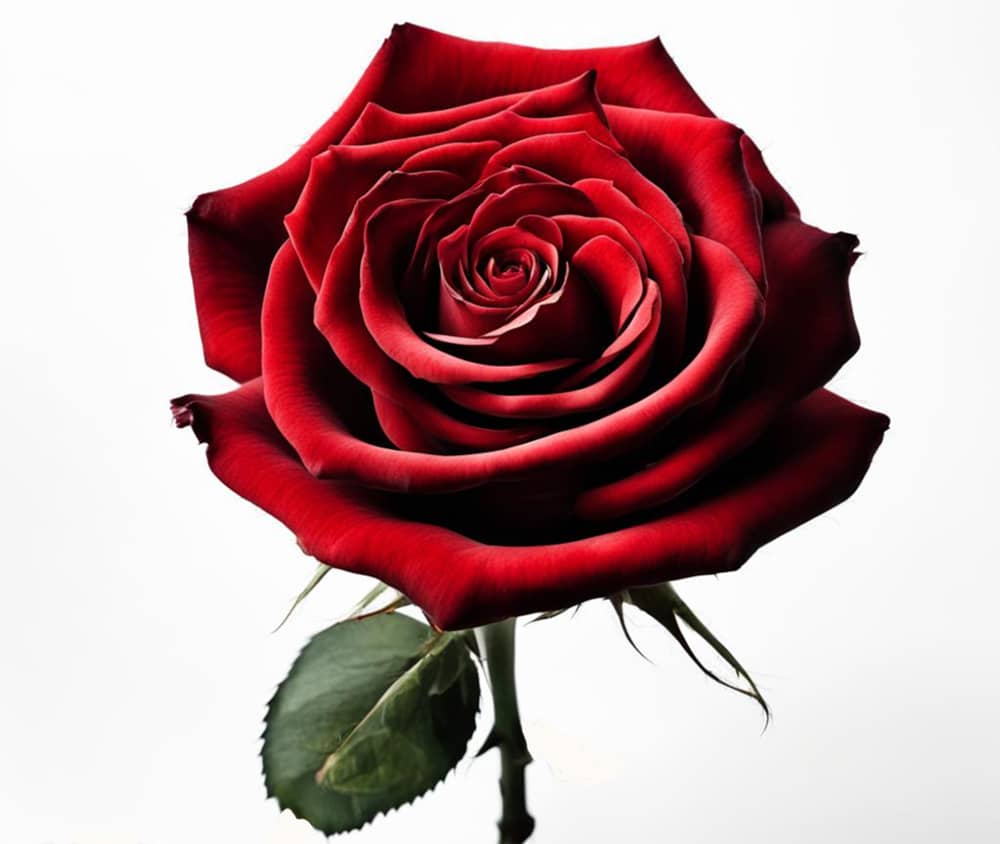 Красная роза 9