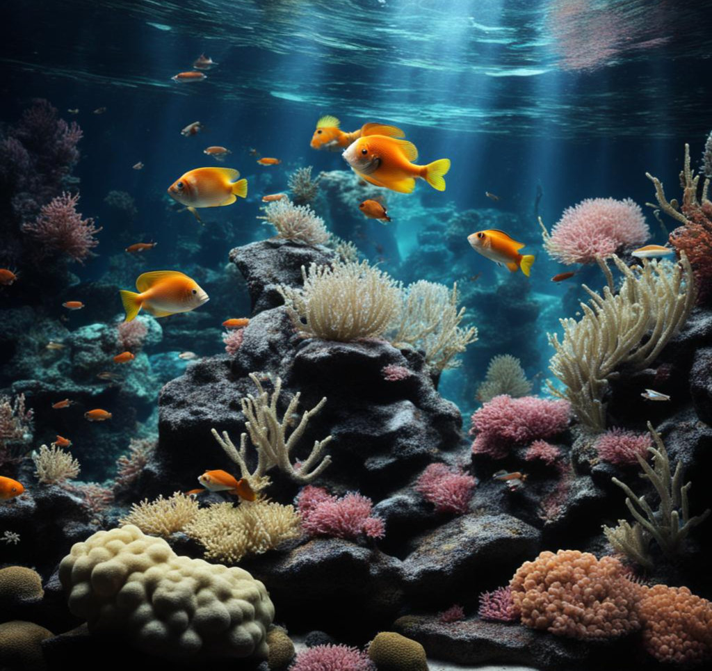 Аквариумные рыбки с кораллами 12
