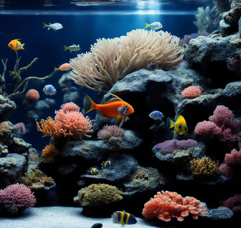 Аквариумные рыбки с кораллами 13