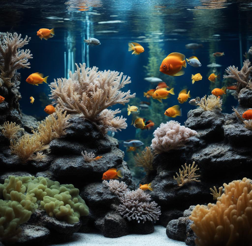 Аквариумные рыбки с кораллами 14