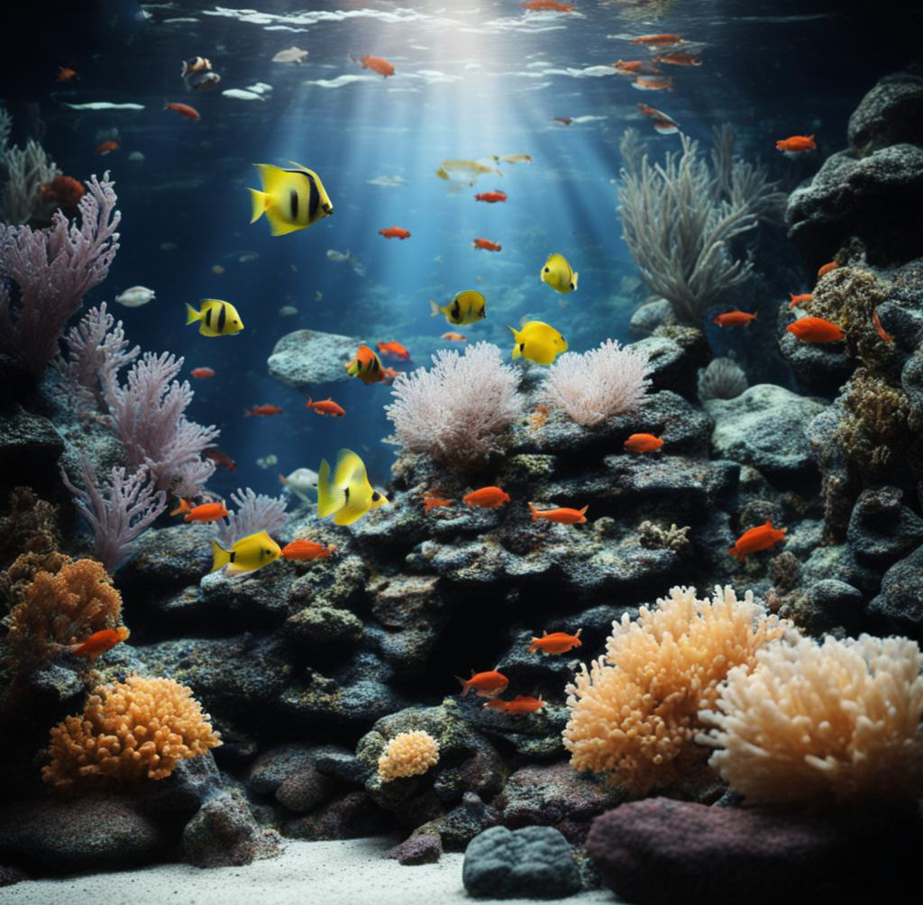 Аквариумные рыбки с кораллами 15