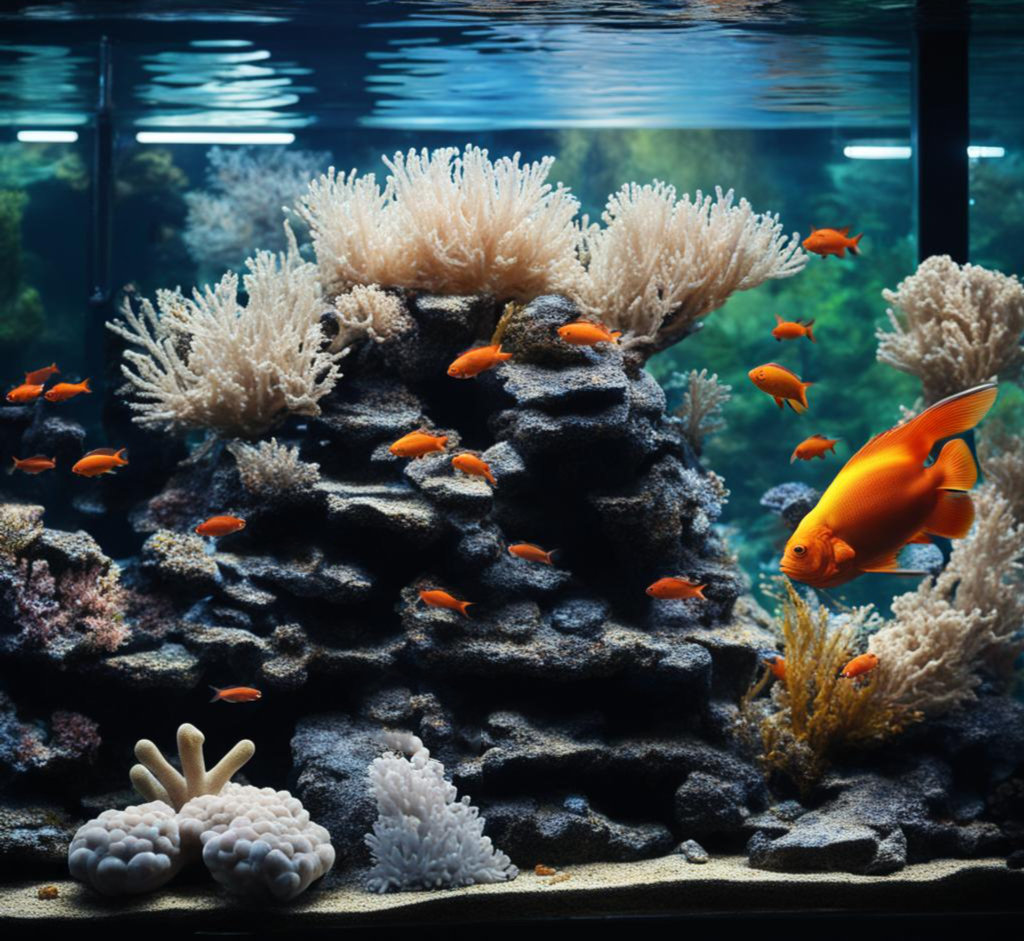 Аквариумные рыбки с кораллами 19