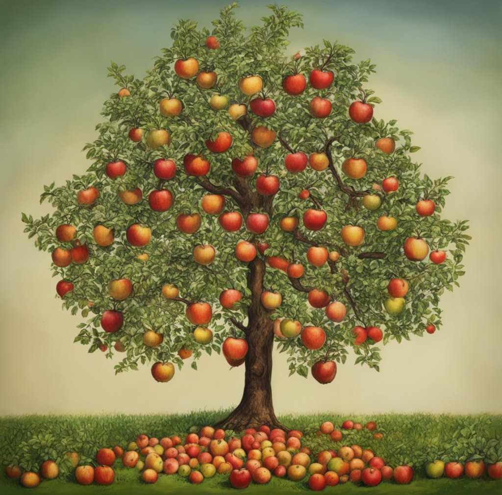 Дерево яблоня 11