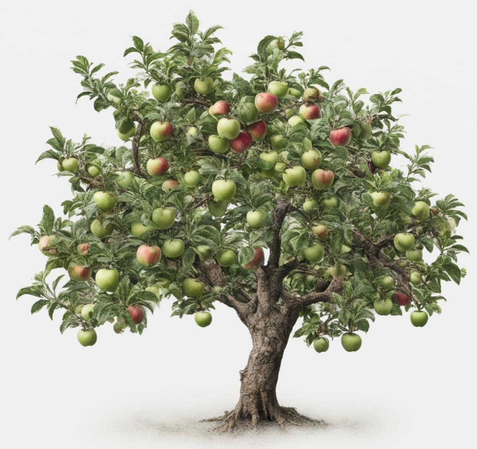 Дерево яблоня 12