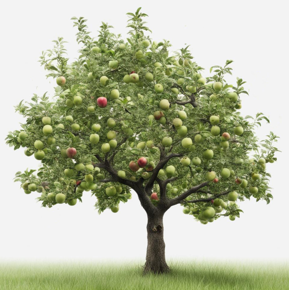 Дерево яблоня 14