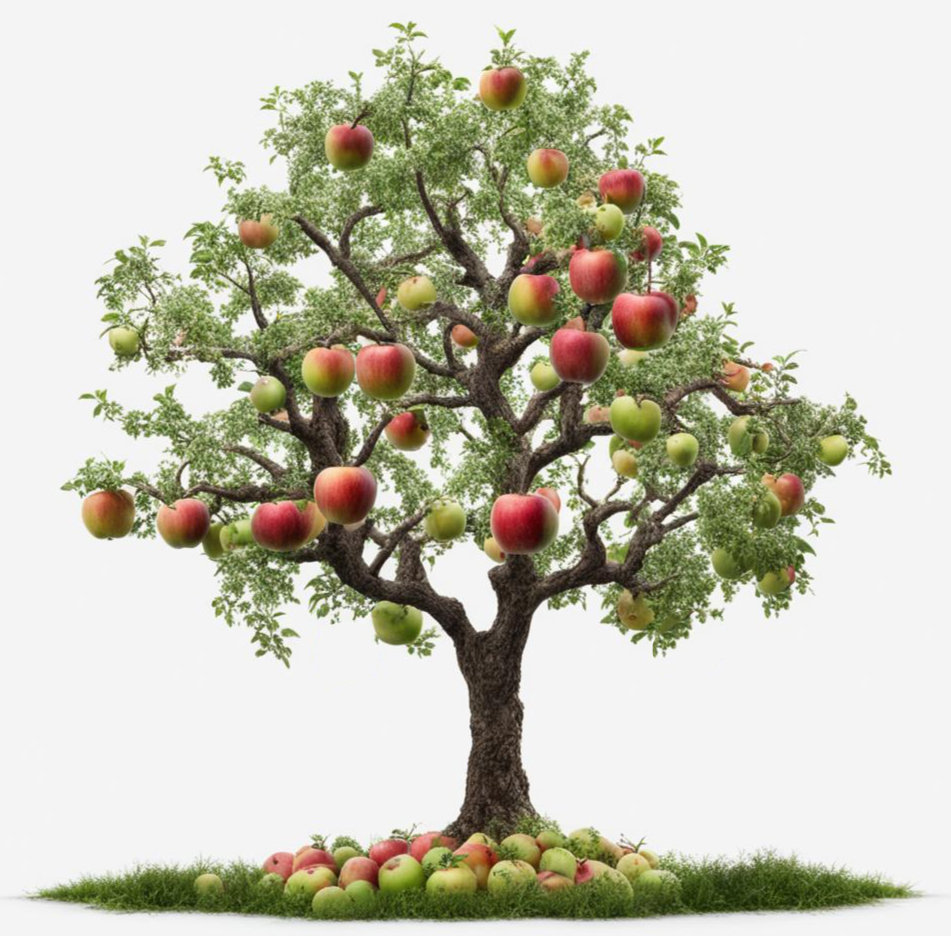 Дерево яблоня 15