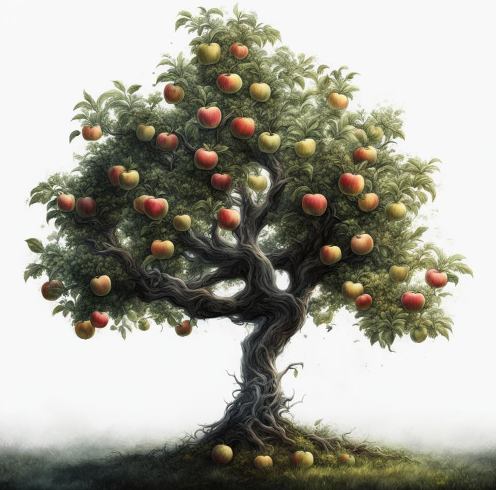 Дерево яблоня 19