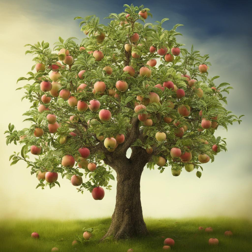 Дерево яблоня 6