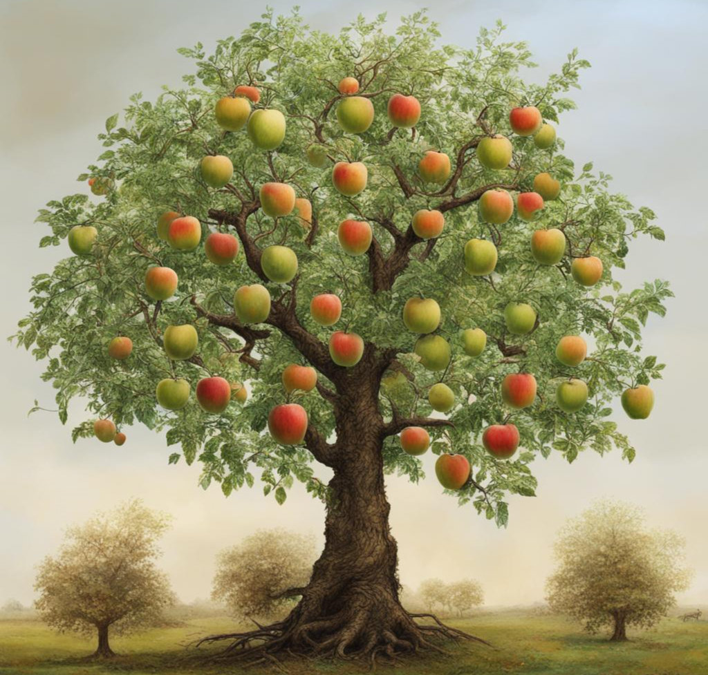 Дерево яблоня 9