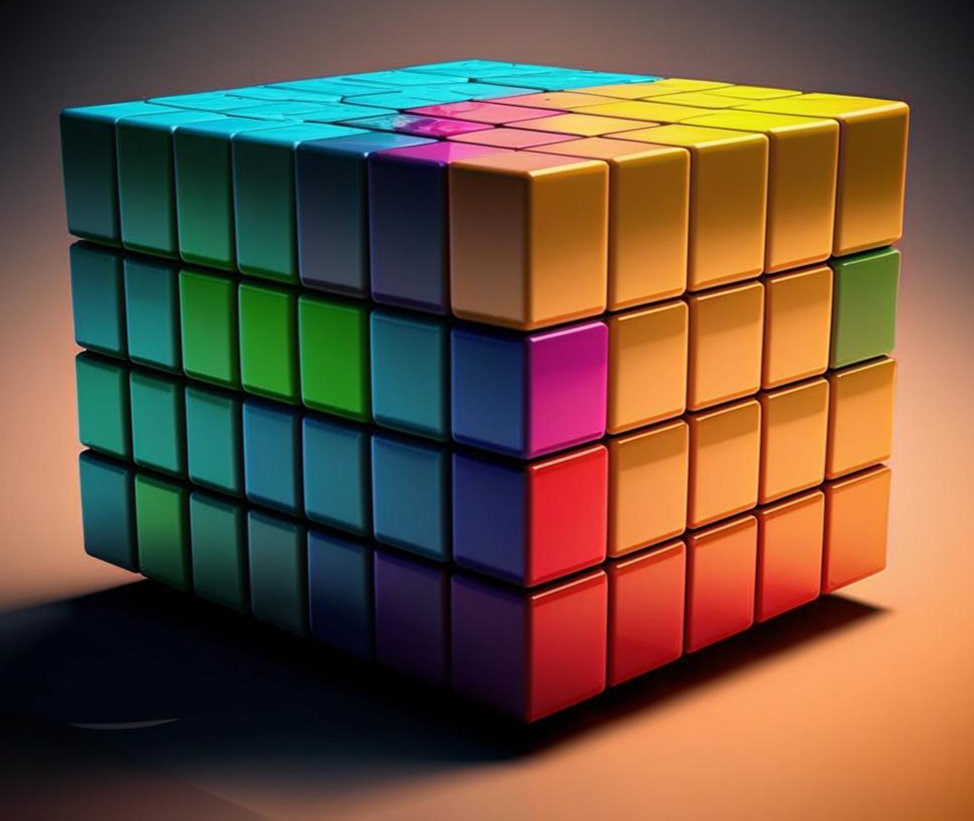 Цветные кубики 13