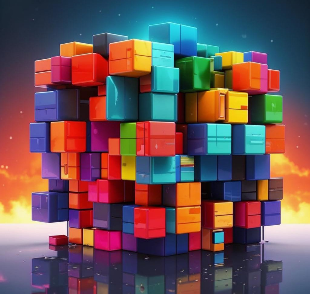 Цветные кубики 25