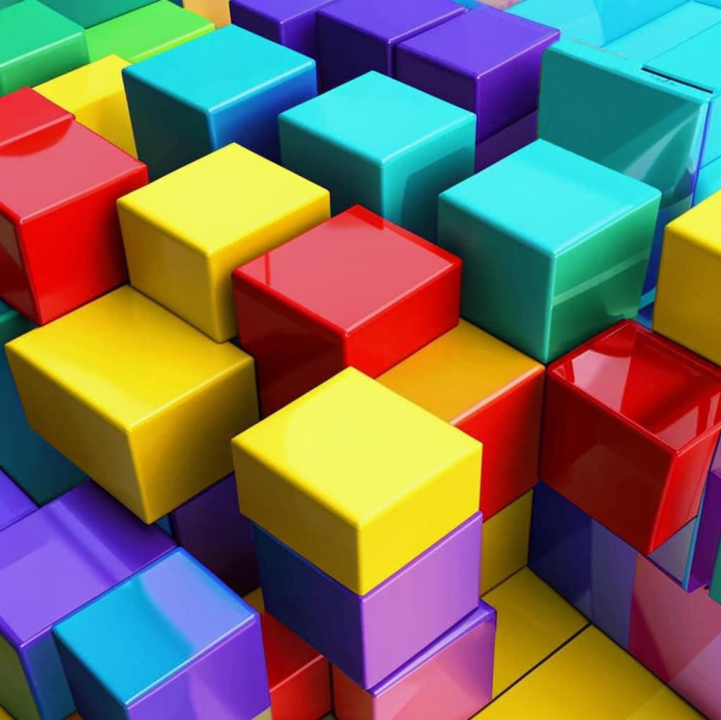 Цветные кубики 3