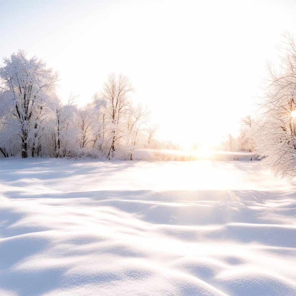  Солнце на зимнем пейзаже 2