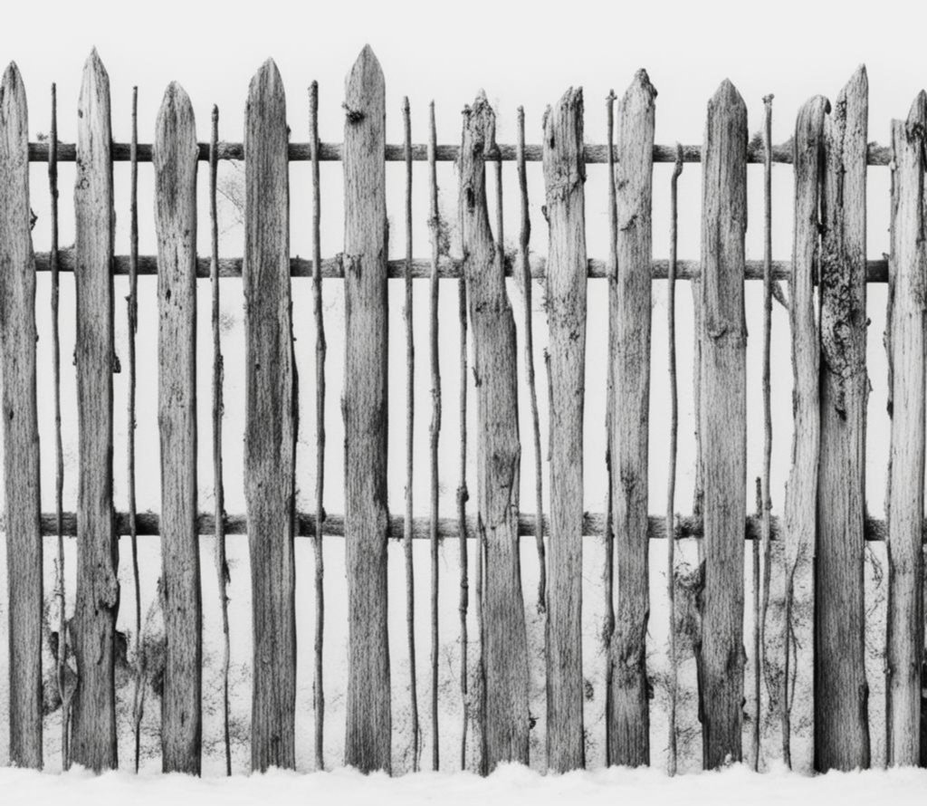 Старый деревянный забор 3