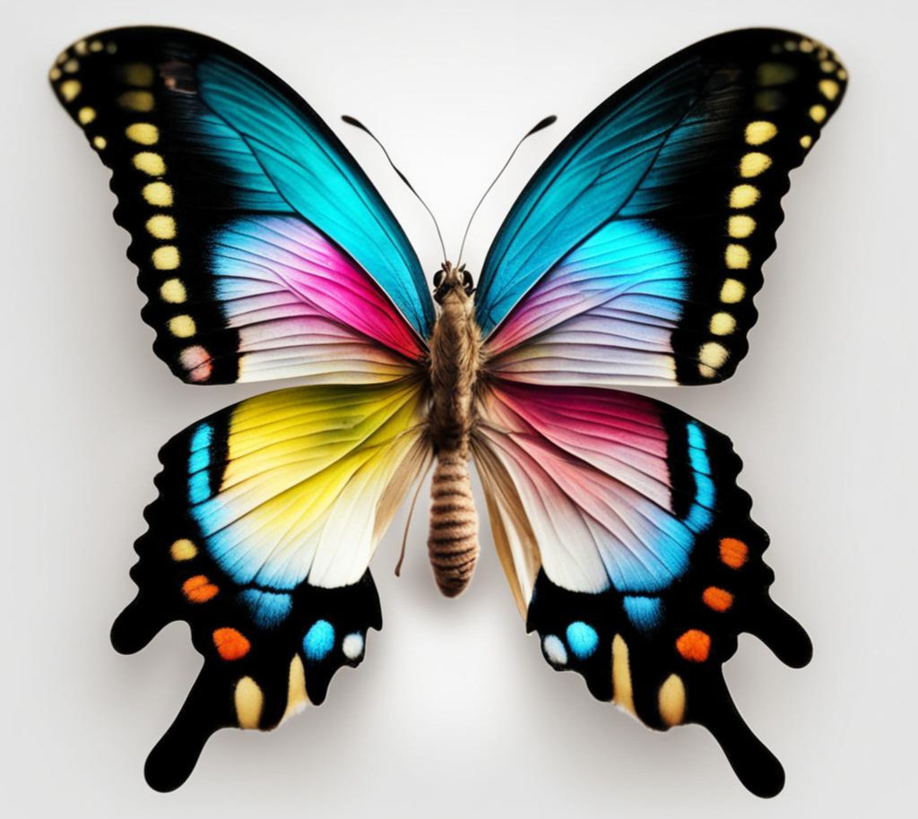 Цветные бабочки 14