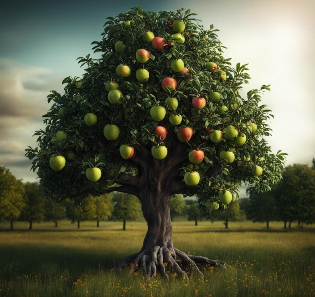 Дерево яблоня