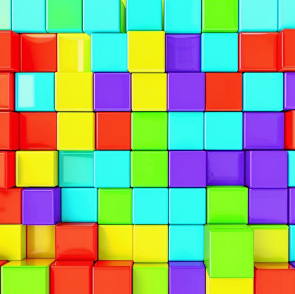Текстура цветные кубики 12