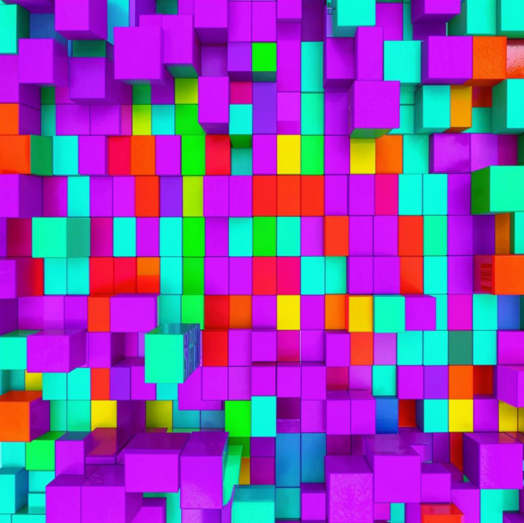 Текстура цветные кубики 8